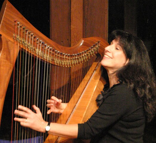 Verlene at harp