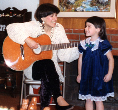 On guitar with Tori