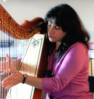 At SH on double strung harp